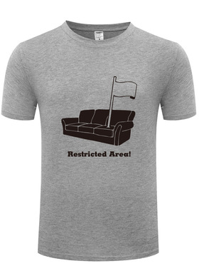 外贸男式短袖T恤 生活大爆炸 Sheldon Cooper Restricted Area!
