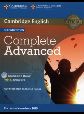 【预售】Complete Advanced Student's Book with