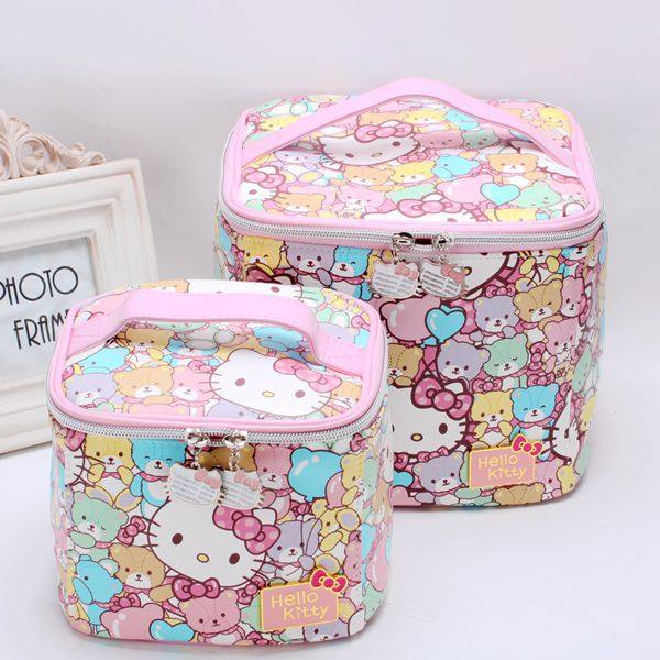 hello kitty lovely KT candy Color stereo Portable Cosmetic Makeup box Japan the republic of koreain the Leather/Lady bags/Men's bag, Ms. bags  category - from Buy2taobao.com to provide professional Taobao agent buy service