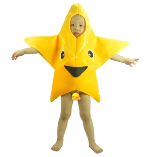 万圣节舞会狂欢派对儿童海星服装cos派大星动漫影视服装可爱星星