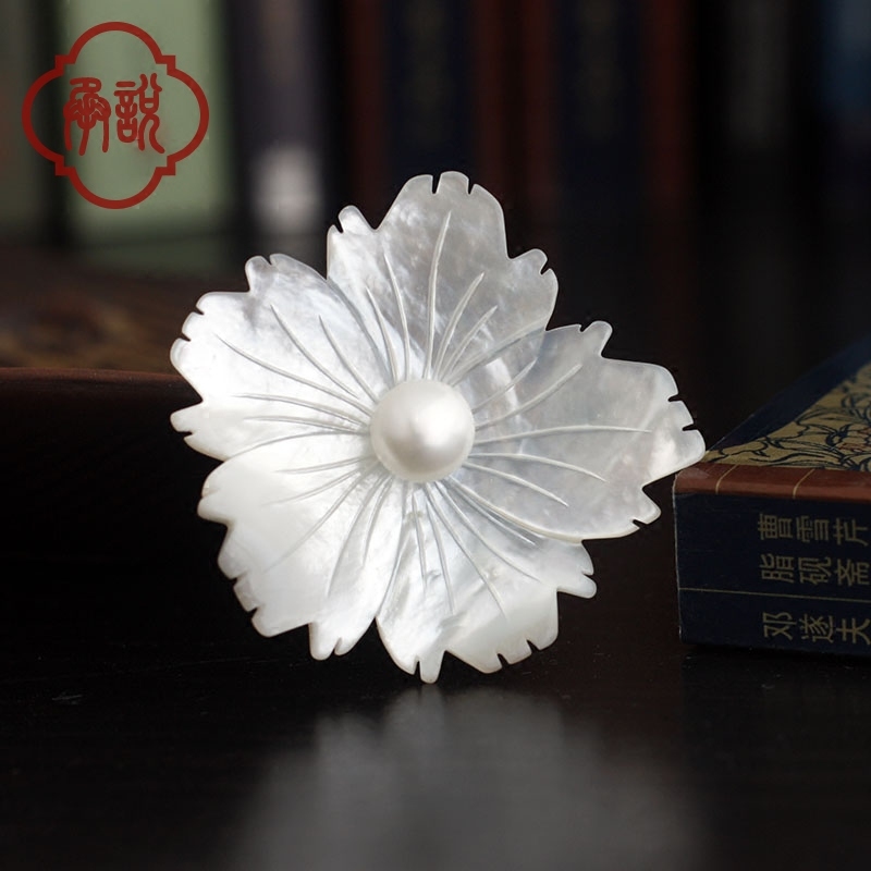 Broche femme en Nacre - Ref 1174704 Image 5