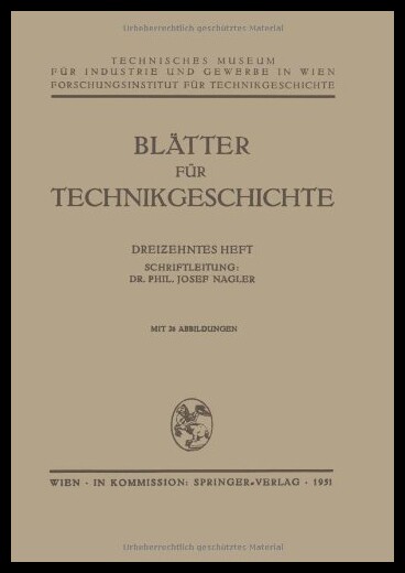 【预售】Blatter Fur Technikgeschichte
