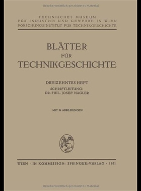 【预售】Blatter Fur Technikgeschichte