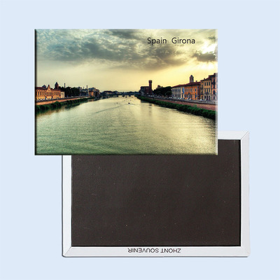 家居饰品西班牙赫罗纳世界著名城市风景磁贴冰箱贴纪念品5345创意