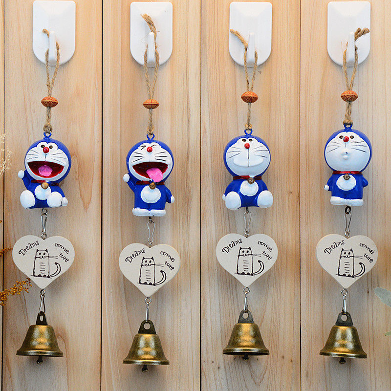 卡通叮当猫风铃创意家居车载挂件机器猫树铃铛吊铃生日礼品