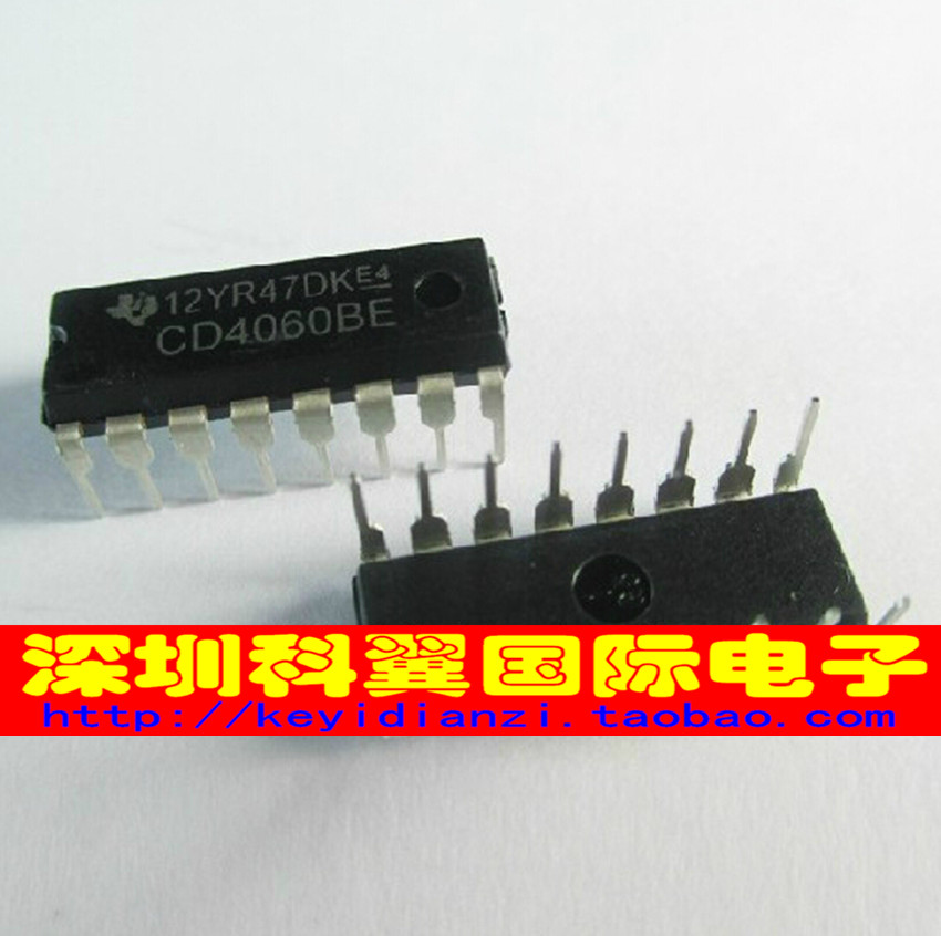全新原装 CD4060BE 二进制计数/分频/震荡 DIP-16