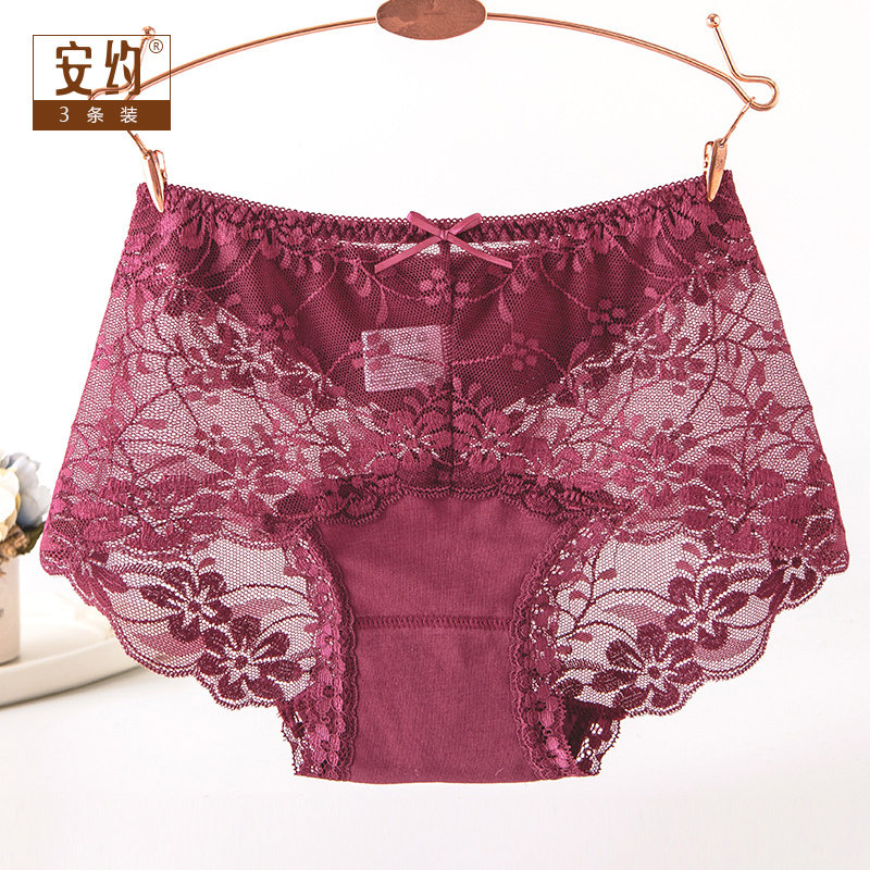 The waist sexy Lace Underwear Cotton Package hip The abdomen No trace transparent lady comfortable shorts Largein the Lingerie/Men's underwear/Tracksuit , 女士内裤, 女三角裤 category - from Buy2taobao.com to provide professional Taobao agent buy service