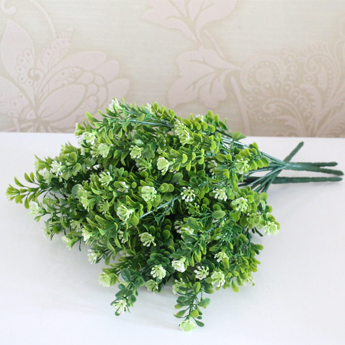 插花仿真花单枝室内假花装饰小清新花束防真植物塑料尤加利米兰草