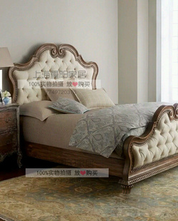 复古法式 重阳家居 美式 实木雕花双人床婚床欧式 高端奢华别墅家具