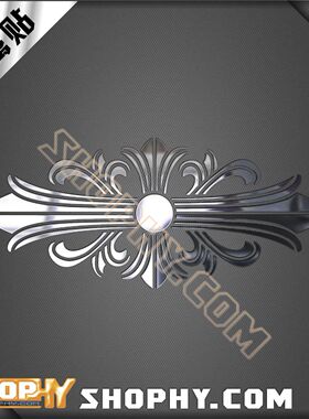 克罗心ChromeHearts金属贴动漫周边手机自行车汽车贴纸01