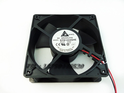 EFB1224SHE  24V 0.66A 12CM/厘米 12038 双滚珠 变频器散热风扇