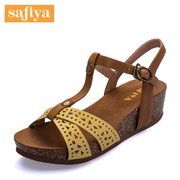 Summer leather wedges t-Safiya/Sophia with colour matching sandal shoes SF52115055