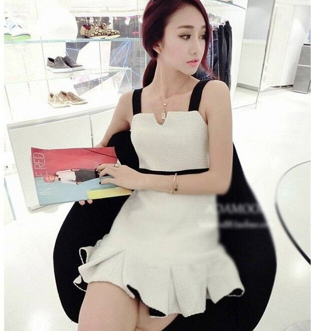 吊带连衣裙2020夏季新款女装甜美气质法式修身显瘦荷叶边包臀裙子在类目 女装/女士精品, 连衣裙中 - 来自Buy2taobao.com提供专业的淘宝代购服务