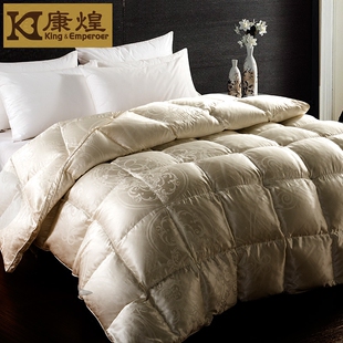 康煌羽绒被95白鹅绒冬被加厚保暖鹅绒芯高档冬季 双人鹅毛被子正品