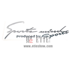 运动 SPORT金属薄贴 车贴 立体车贴 汽车车贴装饰贴灯眉小贴