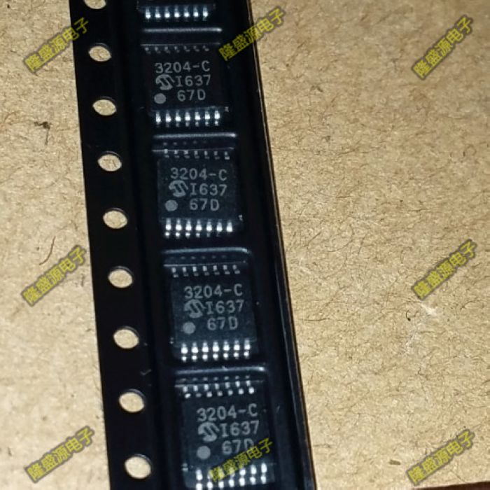 MCP3204-CI/ST TSSOP14 原装正品 MCP3204T-CI/ 丝印 3204-C