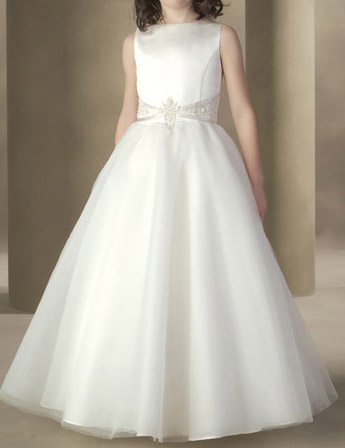 少女中大童钢琴演出服装花童婚纱公主裙纱裙拖地儿童主持人晚礼服