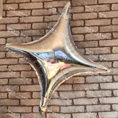 10寸18寸36寸四角星星/菱形十字铝膜气球/年会/开业/店庆商场布置