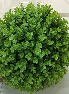 草球花球彷真绿色植物婚庆用品落地大花瓶套装配饰花艺家居饰品