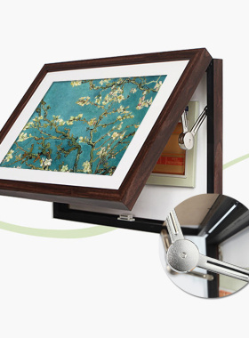 遮挡电表箱装饰画可推拉配电箱壁画客厅挂画有框电源箱开关盒电闸