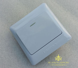 上海松日开关插座 一开单控 墙壁开关插座面板86型开关插座64克