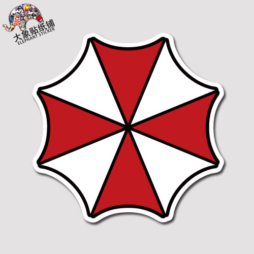 生化危机贴纸umbrella保护伞贴纸行李箱贴纸笔记本个性防水贴纸