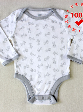 正品OLD NAVY老海军长颈鹿婴儿哈衣三角爬服纯棉新生儿宝宝连体衣