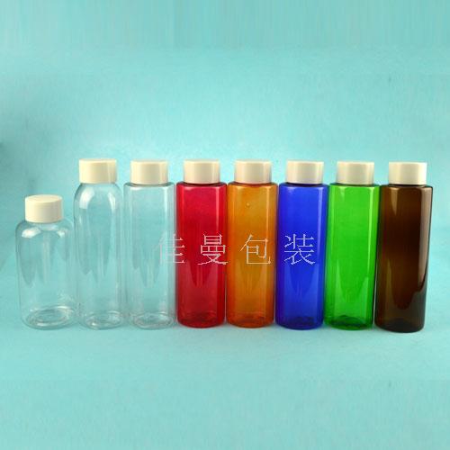 250mlPET塑料分装瓶 双层盖 高档旋盖 化妆品乳液身体乳分装瓶