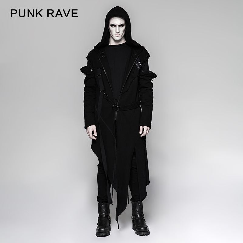 PUNK魔叹ravegothic吸血鬼风衣