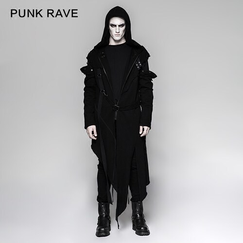 PUNK魔叹ravegothic吸血鬼风衣
