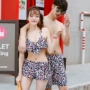 Ngực nhỏ mới tập hợp thép tấm bikini áo tắm ba mảnh nam bơi thân quần áo tắm - Vài đồ bơi 	đồ đôi đi biển màu xanh