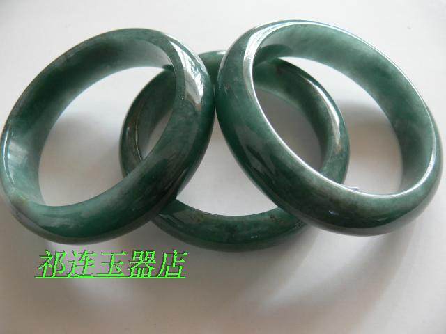 正品正品包邮缅甸翡翠a货天然油青手镯女士无鉴定证书