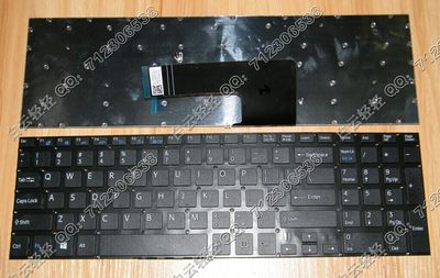 适用于索尼VAIO Fit15 SVF15 SVF15A SVF15E 全新英文 US键盘黑色