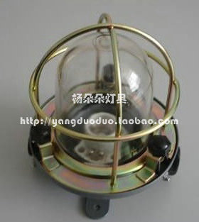 船用白炽舱顶灯钢质CCD1-2 红绿色防水防潮灯 室外甲板灯220V60W