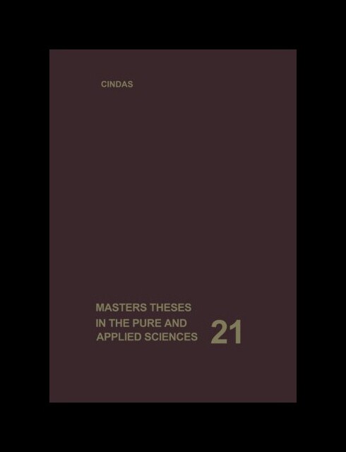 【预售】Masters Theses in the Pure and Applied Sciences: