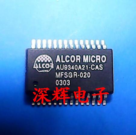 贴片 AU9340A21-CAS 全新USB记忆棒读卡器控制芯片SSOP-28 可直拍