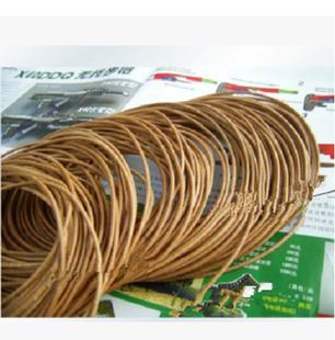 8种入选 高端牛皮绳圆扁皮绳刀尾编制皮绳刀坠刀绳刀柄手绳 1米价