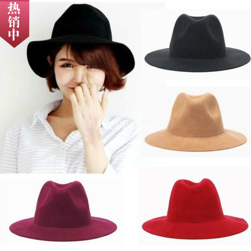 cap毛呢爵士bowler礼帽