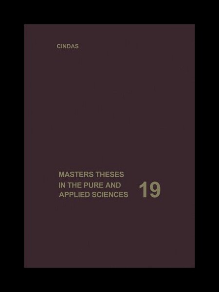 【预售】Masters Theses in the Pure and Applied Sciences:
