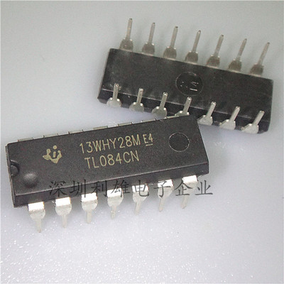 TL084CN  直插 DIP-14  四运算放大器  全新原装