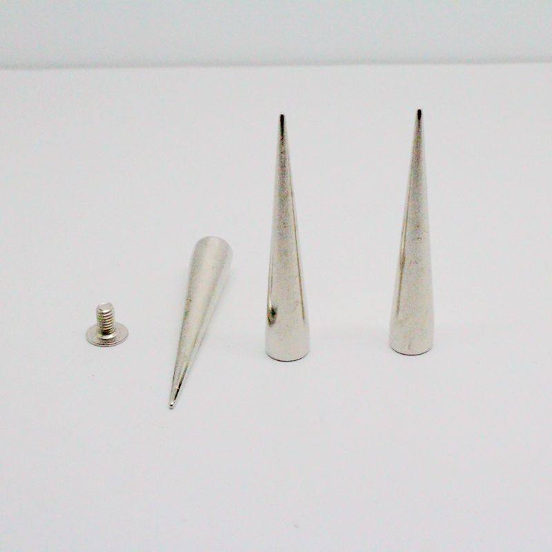 18包邮DIY铆钉柳钉皮衣饰品配件7x40mm纯铜朋克尖钉子弹头钉