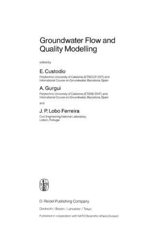 【预订】Groundwater Flow and Quality Modelling-封面