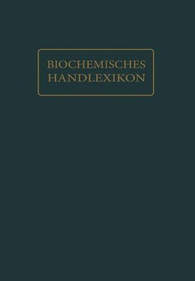 【预订】Biochemisches Handlexikon: XIV. Band...