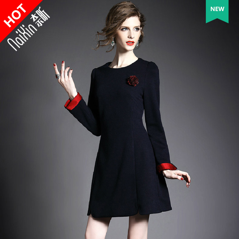 Naxin Customized Y 50101 new dress Europe and America High-end Women's wear Long sleeve T-shirts Show thin pregnant woman Dressin the Maternity/Maternal supplies/Nutrition , Maternity , Dress  category - from Buy2taobao.com to provide professional Taobao agent buy service