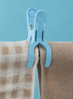 日本komeki晾晒防风夹子晾衣杆万能棉被晾晒夹4个装1038