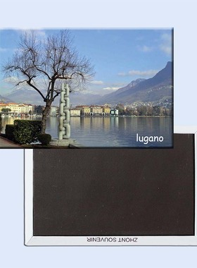 欧洲瑞士卢加诺风景旅游纪念品磁性冰箱贴装饰随手小礼品21141