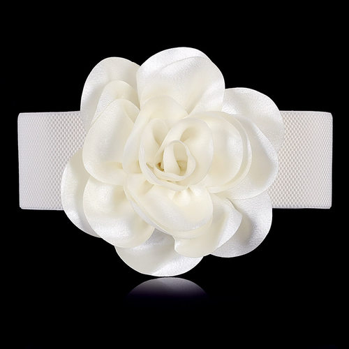 时尚花朵封女松紧夏季装饰腰带