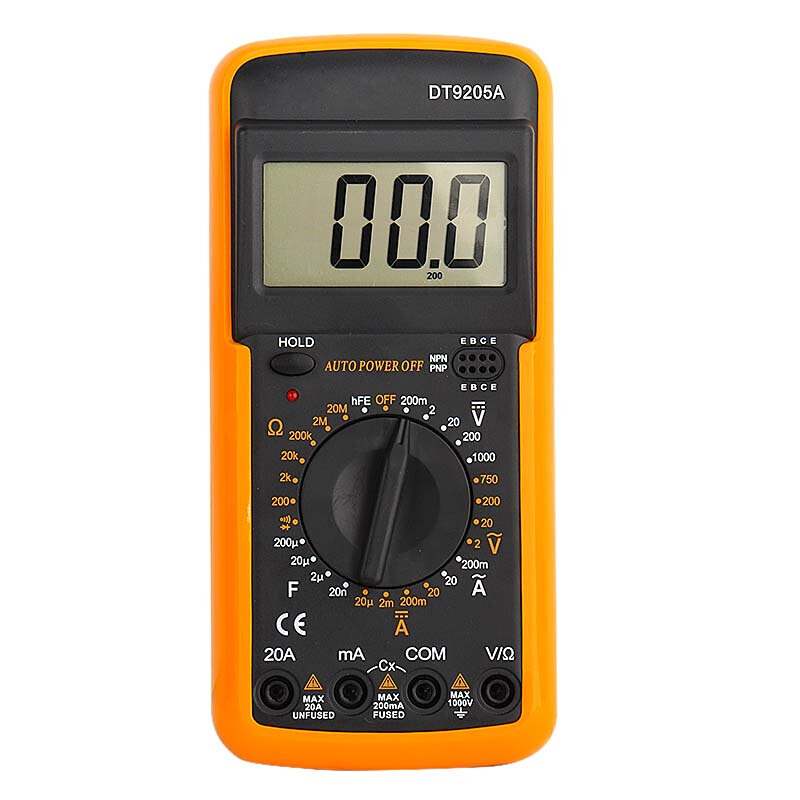 °®Â¡µÂ DT9205A ´óÆÁÄ»´ø·äÃù¸ß¾«¶ÈÊý×Öʽ·ÀÉÕÈ«±£»¤ÊýÏÔ±í²âÁ¿