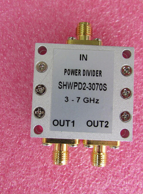3000-7000MHz 10W SMA N 射频同轴 2路 一分二功分器 频率可定制