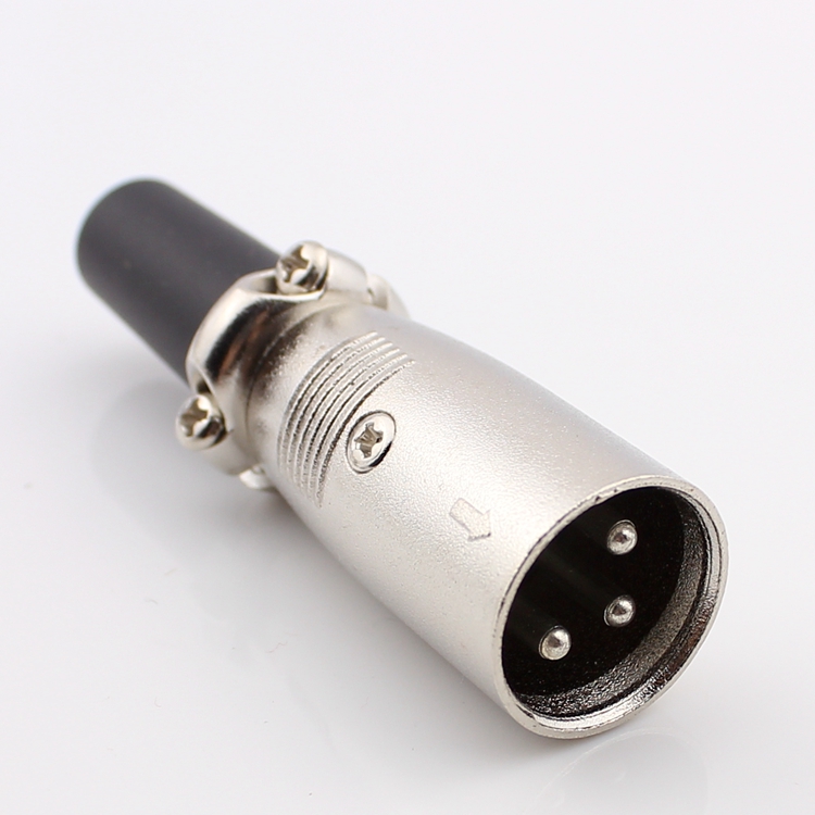 三芯卡侬头 话筒音频插头 卡农公接头